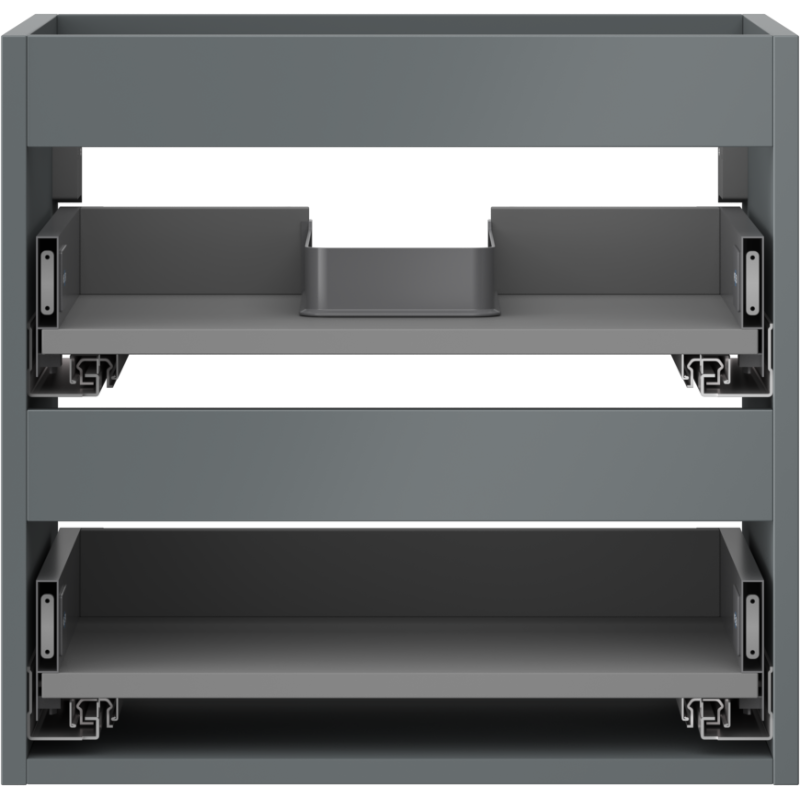 Mexen Box-A korpus skříňky pod umyvadlo 50 cm, 2 zásuvky, grafit mat - 91AX0-0500-470-2-66