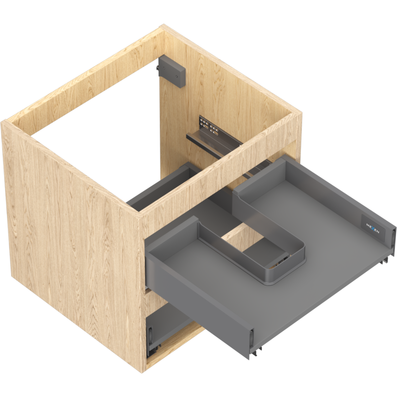 Mexen Box-A korpus skříňky pod umyvadlo 50 cm, 2 zásuvky, dub - 91AX0-0500-470-2-81