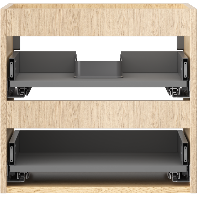 Mexen Box-A korpus skříňky pod umyvadlo 50 cm, 2 zásuvky, dub - 91AX0-0500-470-2-81