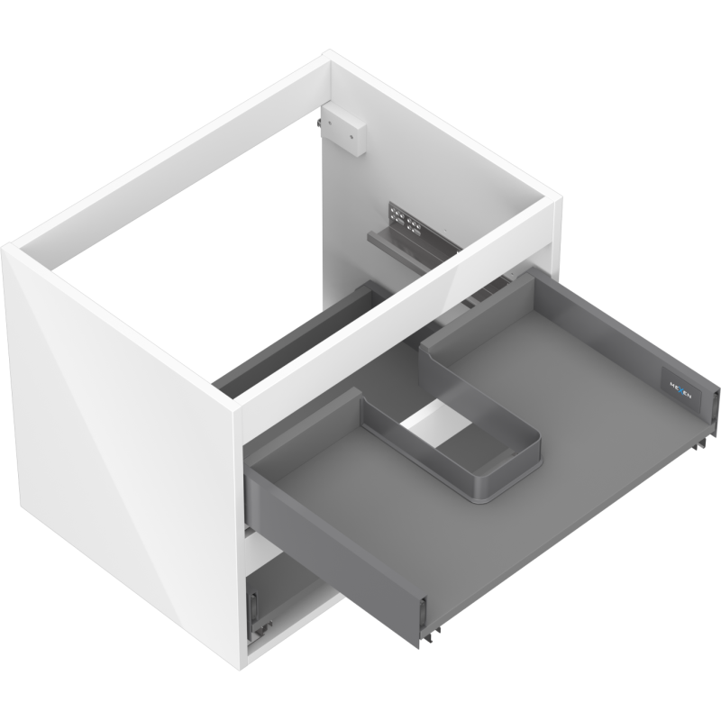 Mexen Box-A korpus skříňky pod umyvadlo 60 cm, 2 zásuvky, bílý lesk - 91AX0-0600-470-2-00