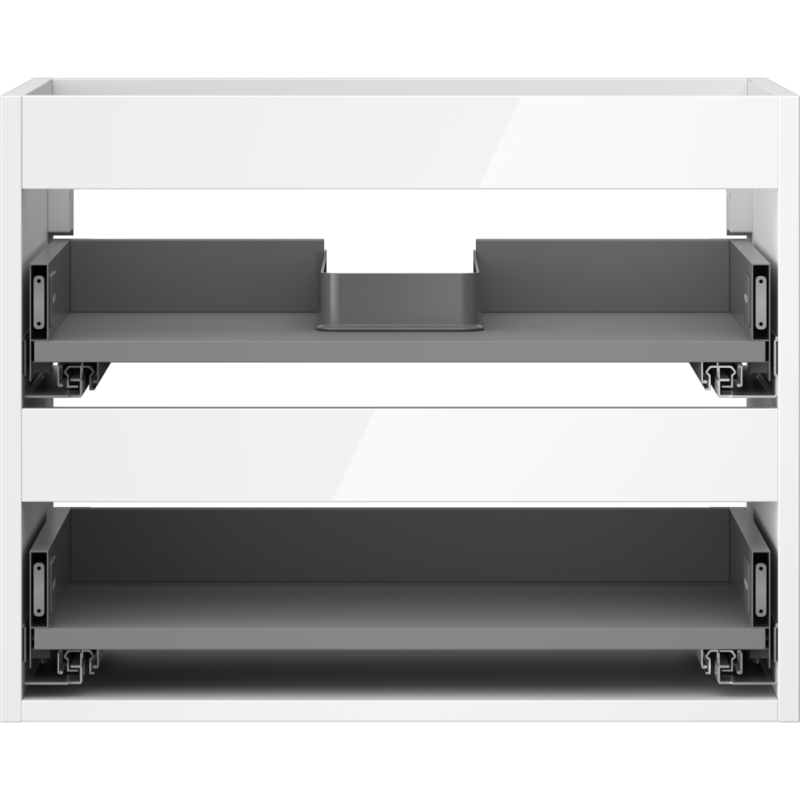 Mexen Box-A korpus skříňky pod umyvadlo 60 cm, 2 zásuvky, bílý lesk - 91AX0-0600-470-2-00