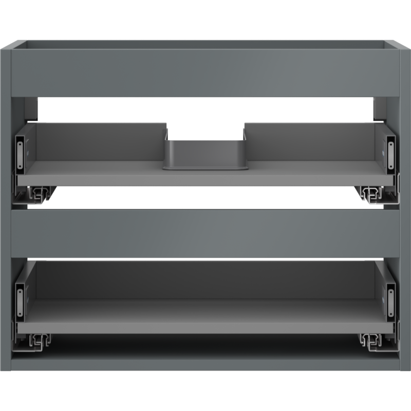 Mexen Box-A korpus skříňky pod umyvadlo 60 cm, 2 zásuvky, matná grafitová - 91AX0-0600-470-2-66