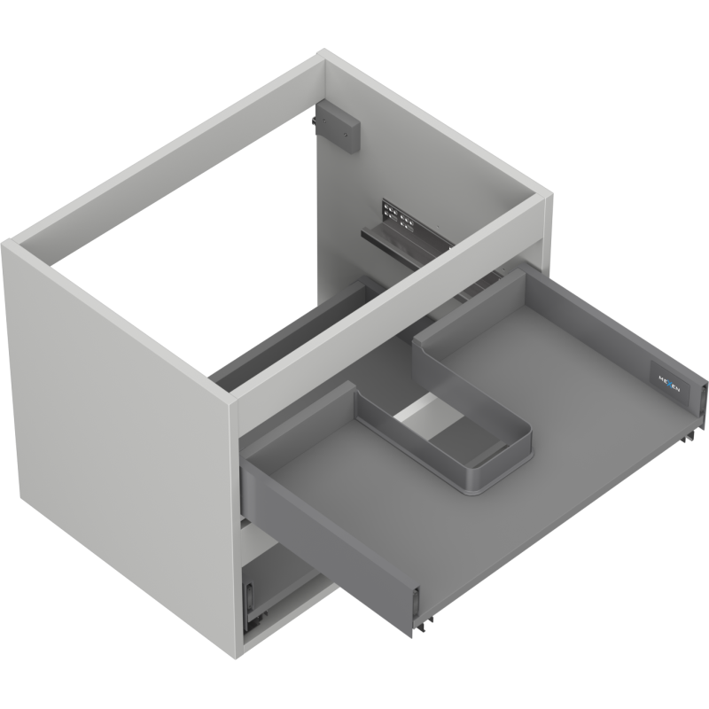 Mexen Box-A korpus skříňky pod umyvadlo 60 cm, 2 zásuvky, šedá mat - 91AX0-0600-470-2-62