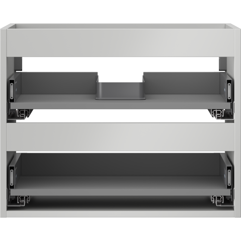 Mexen Box-A korpus skříňky pod umyvadlo 60 cm, 2 zásuvky, šedá mat - 91AX0-0600-470-2-62