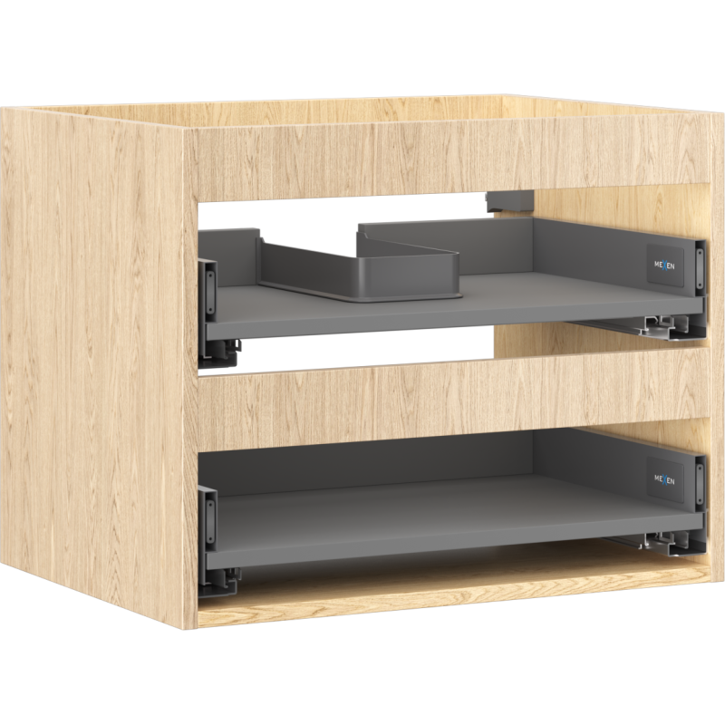 Mexen Box-A korpus skříňky pod umyvadlo 60 cm, 2 zásuvky, dub - 91AX0-0600-470-2-81