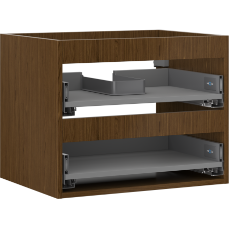 Mexen Box-A korpus skříňky pod umyvadlo 60 cm, 2 zásuvky, ořech - 91AX0-0600-470-2-86