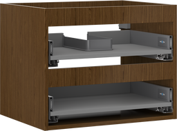Mexen Box-A korpus skříňky pod umyvadlo 60 cm, 2 zásuvky, ořech - 91AX0-0600-470-2-86
