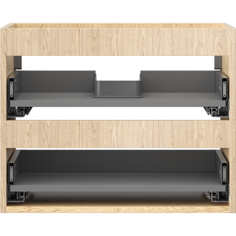 Mexen Box-A korpus skříňky pod umyvadlo 60 cm, 2 zásuvky, dub - 91AX0-0600-470-2-81