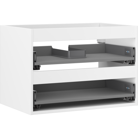 Mexen Box-A korpus skříňky pod umyvadlo 70 cm, 2 zásuvky, bílý mat - 91AX0-0700-470-2-01