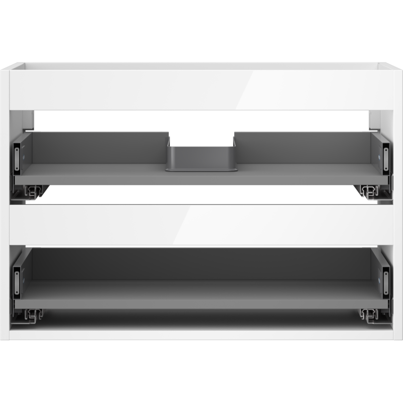 Mexen Box-A korpus skříňky pod umyvadlo 70 cm, 2 zásuvky, bílý lesk - 91AX0-0700-470-2-00