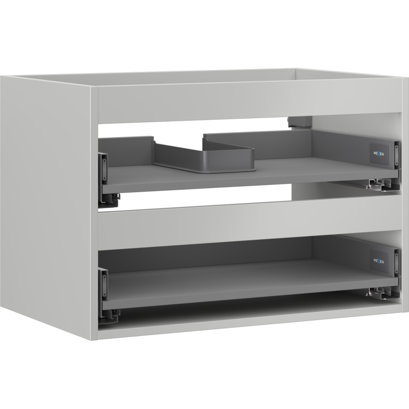 Mexen Box-A korpus skříňky pod umyvadlo 70 cm, 2 zásuvky, šedý mat - 91AX0-0700-470-2-62