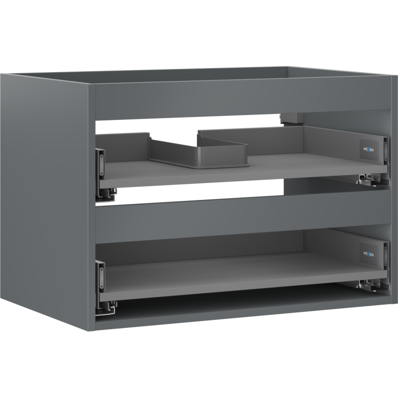 Mexen Box-A korpus skříňky pod umyvadlo 70 cm, 2 zásuvky, matná grafitová - 91AX0-0700-470-2-66