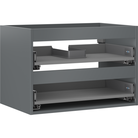 Mexen Box-A korpus skříňky pod umyvadlo 70 cm, 2 zásuvky, matná grafitová - 91AX0-0700-470-2-66