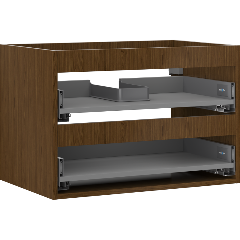 Mexen Box-A korpus skříňky pod umyvadlo 70 cm, 2 zásuvky, ořech - 91AX0-0700-470-2-86