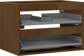 Mexen Box-A korpus skříňky pod umyvadlo 70 cm, 2 zásuvky, ořech - 91AX0-0700-470-2-86