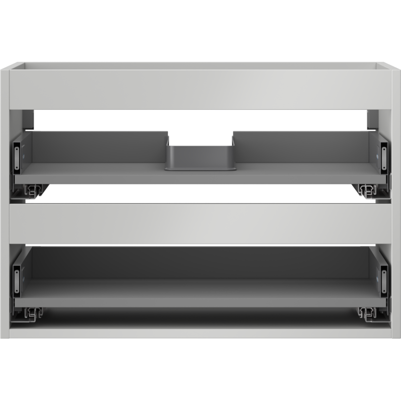 Mexen Box-A korpus skříňky pod umyvadlo 70 cm, 2 zásuvky, šedý mat - 91AX0-0700-470-2-62