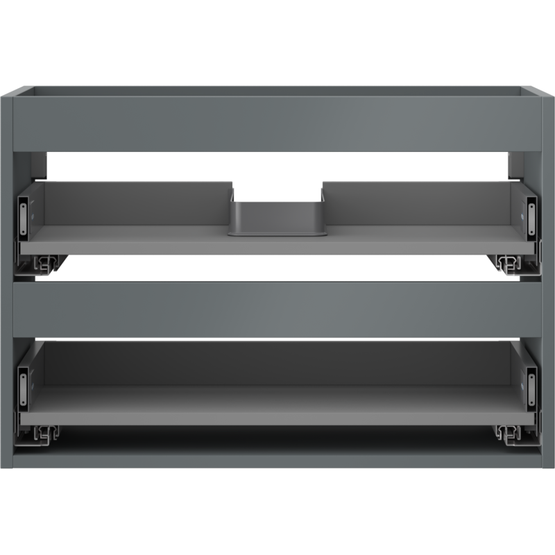 Mexen Box-A korpus skříňky pod umyvadlo 70 cm, 2 zásuvky, matná grafitová - 91AX0-0700-470-2-66