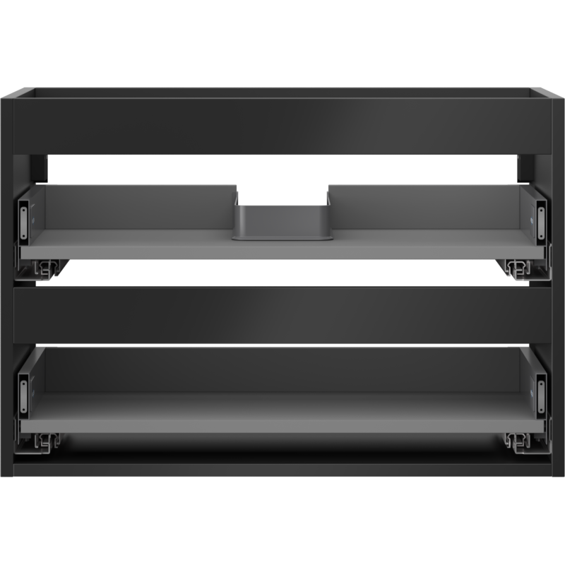 Mexen Box-A korpus skříňky pod umyvadlo 70 cm, 2 zásuvky, černý mat - 91AX0-0700-470-2-71