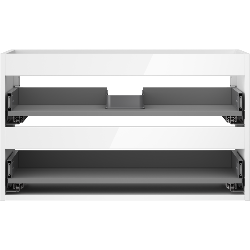 Mexen Box-A korpus skříňky pod umyvadlo 80 cm, 2 zásuvky, bílý lesk - 91AX0-0800-470-2-00