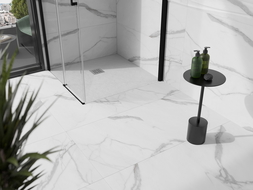 Mexen Stone+ kompozitní čtvercová sprchová vana 90 x 90 cm, Bílá - 44109090