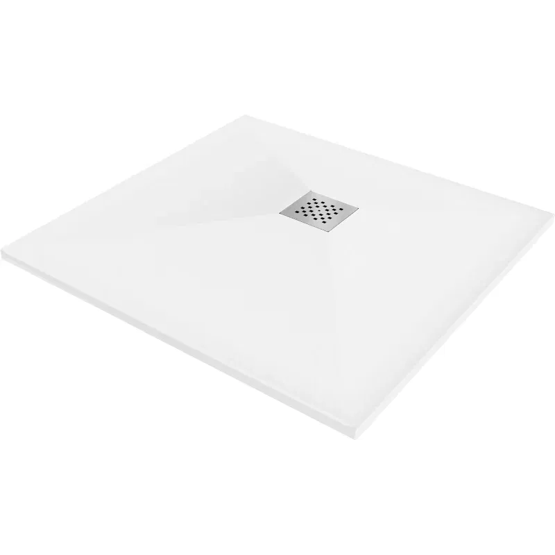 Mexen Stone+ kompozitový sprchový kout čtvercový 90 x 90 cm, bílá - 44109090