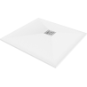 Mexen Stone+ kompozitová čtvercová sprchová vanička 90 x 90 cm, bílá - 44109090