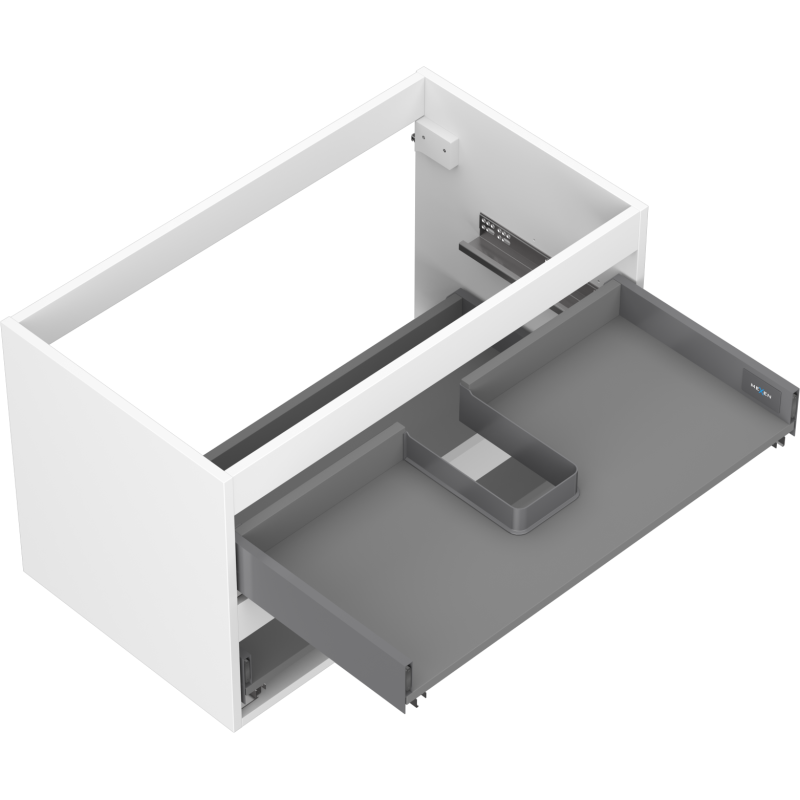 Mexen Box-A korpus koupelnové skříňky pod umyvadlo 80 cm, 2 zásuvky, bílý mat - 91AX0-0800-470-2-01