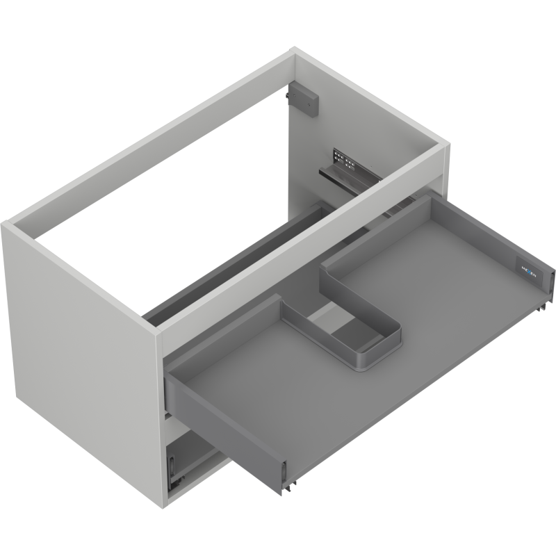 Mexen Box-A korpus skříňky pod umyvadlo 80 cm, 2 zásuvky, šedý mat - 91AX0-0800-470-2-62