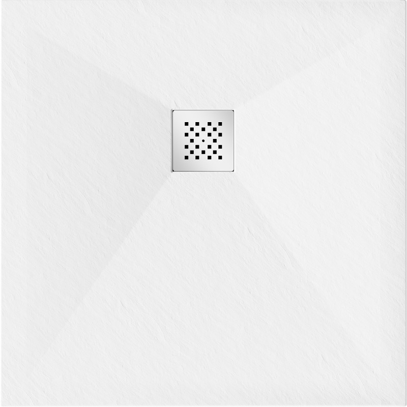 Mexen Stone+ kompozitní čtvercový sprchový kout 90 x 90 cm, bílý - 44109090