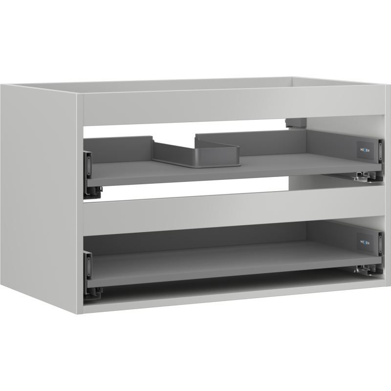 Mexen Box-A korpus skříňky pod umyvadlo 80 cm, 2 zásuvky, šedý mat - 91AX0-0800-470-2-62