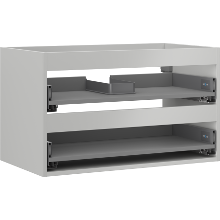 Mexen Box-A korpus skříňky pod umyvadlo 80 cm, 2 zásuvky, šedý mat - 91AX0-0800-470-2-62