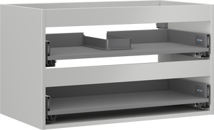 Mexen Box-A korpus skříňky pod umyvadlo 80 cm, 2 zásuvky, šedý mat - 91AX0-0800-470-2-62