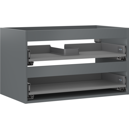 Mexen Box-A korpus skříňky pod umyvadlo 80 cm, 2 zásuvky, matná grafit - 91AX0-0800-470-2-66