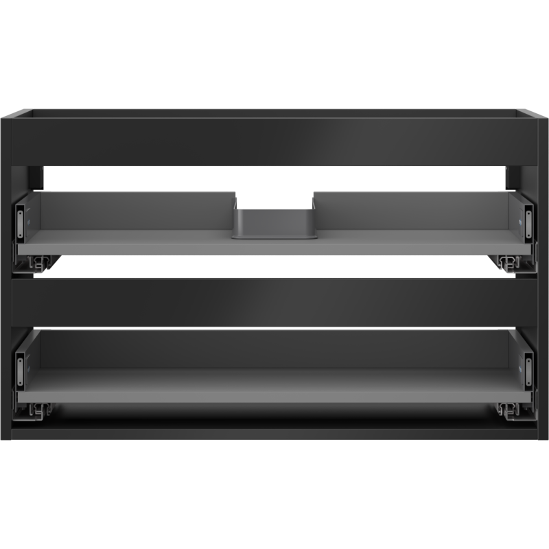 Mexen Box-A korpus skříňky pod umyvadlo 80 cm, 2 zásuvky, černý mat - 91AX0-0800-470-2-71