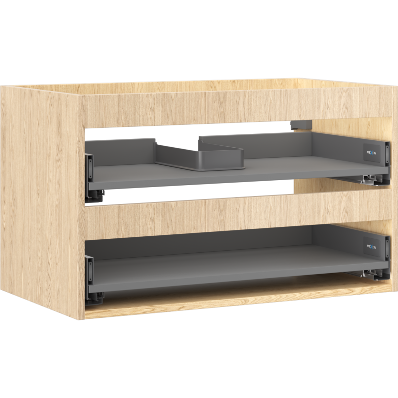 Mexen Box-A korpus skříňky pod umyvadlo 80 cm, 2 zásuvky, dub - 91AX0-0800-470-2-81