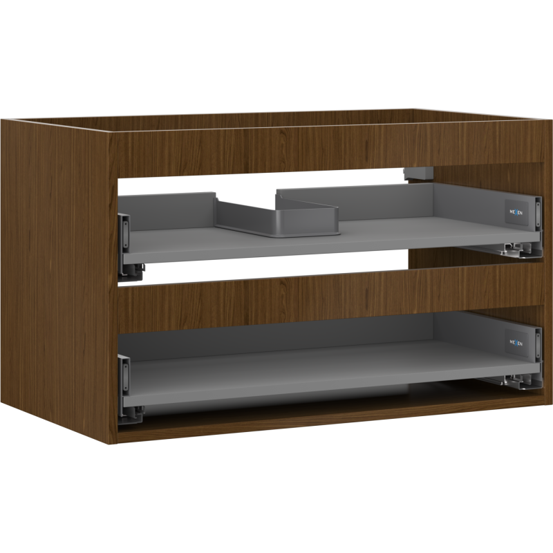 Mexen Box-A korpus skříňky pod umyvadlo 80 cm, 2 zásuvky, ořech - 91AX0-0800-470-2-86