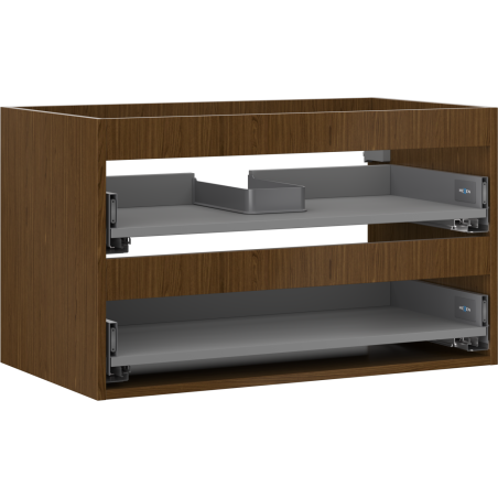 Mexen Box-A korpus skříňky pod umyvadlo 80 cm, 2 zásuvky, ořech - 91AX0-0800-470-2-86