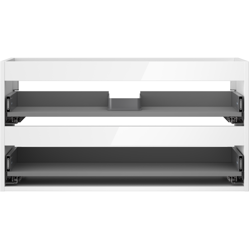 Mexen Box-A korpus skříňky pod umyvadlo 90 cm, 2 zásuvky, bílý lesk - 91AX0-0900-470-2-00