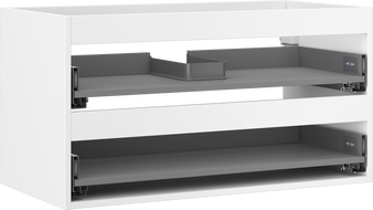 Mexen Box-A korpus skříňky pod umyvadlo 90 cm, 2 zásuvky, bílý mat - 91AX0-0900-470-2-01