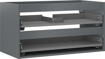 Mexen Box-A korpus skříňky pod umyvadlo 90 cm, 2 zásuvky, grafit mat - 91AX0-0900-470-2-66