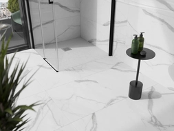 Mexen Stone+ kompozitní čtvercový sprchový kout 100 x 100 cm, bílý - 44101010