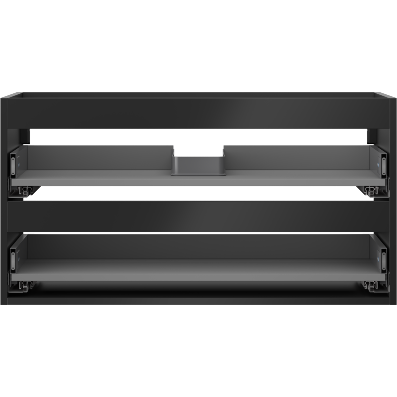 Mexen Box-A korpus skříňky pod umyvadlo 90 cm, 2 zásuvky, černý mat - 91AX0-0900-470-2-71