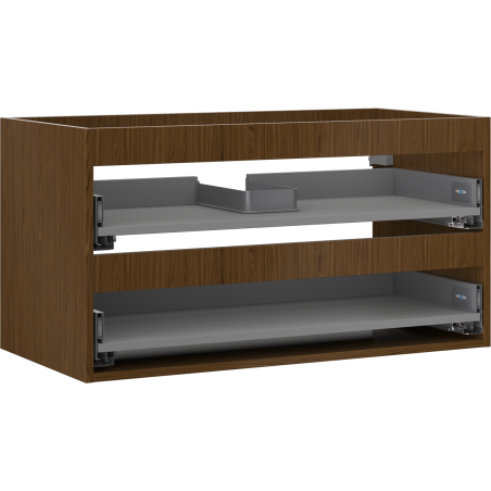 Mexen Box-A korpus skříňky pod umyvadlo 90 cm, 2 zásuvky, ořech - 91AX0-0900-470-2-86