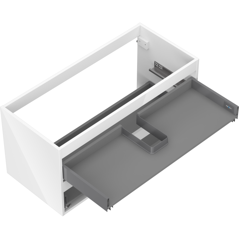 Mexen Box-A korpus skříňky pod umyvadlo 100 cm, 2 zásuvky, bílý lesk - 91AX0-1000-470-2-00