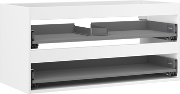 Mexen Box-A korpus skříňky pod umyvadlo 100 cm, 2 zásuvky, bílý mat - 91AX0-1000-470-2-01