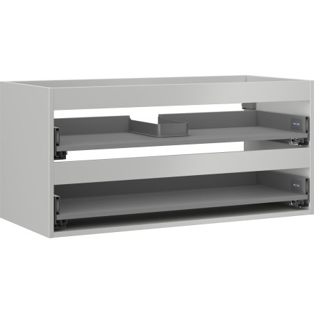 Mexen Box-A korpus skříňky pod umyvadlo 100 cm, 2 zásuvky, šedá mat - 91AX0-1000-470-2-62