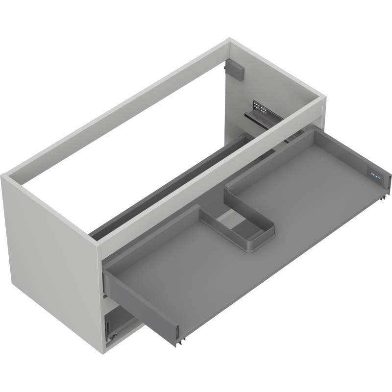 Mexen Box-A korpus skříňky pod umyvadlo 100 cm, 2 zásuvky, šedá mat - 91AX0-1000-470-2-62