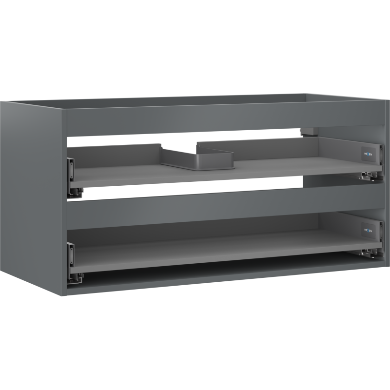 Mexen Box-A skříňka pod umyvadlo 100 cm, 2 zásuvky, grafit mat - 91AX0-1000-470-2-66