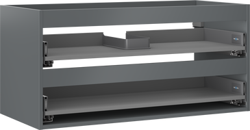 Mexen Box-A skříňka pod umyvadlo 100 cm, 2 zásuvky, grafit mat - 91AX0-1000-470-2-66