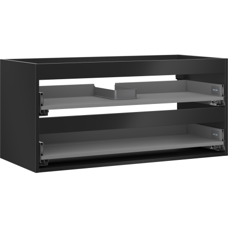 Mexen Box-A korpus skříňky pod umyvadlo 100 cm, 2 zásuvky, černý mat - 91AX0-1000-470-2-71